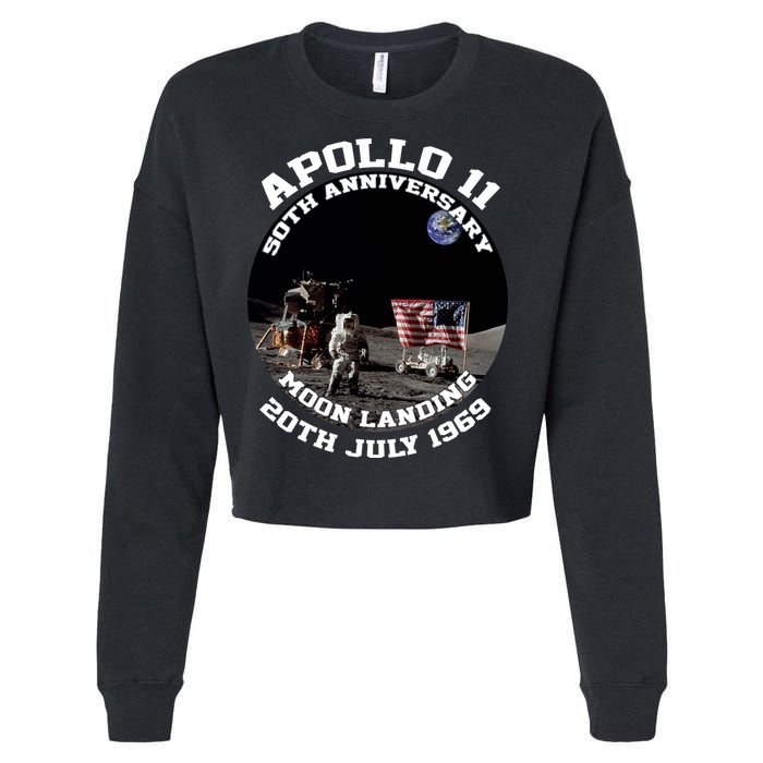 Apollo 11 Moon Landing July 20th 1969 Cropped Pullover Crew
