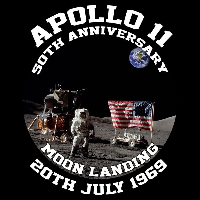 Apollo 11 Moon Landing July 20th 1969 Cropped Pullover Crew