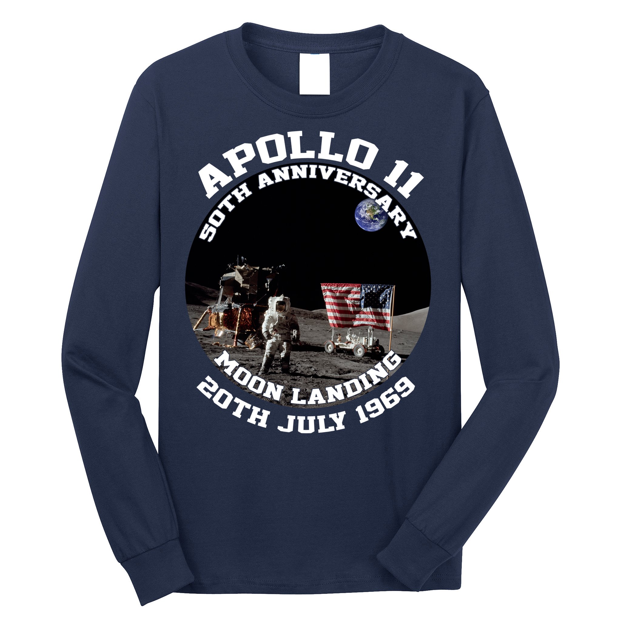 Apollo 11 Moon Landing July 20th 1969 Long Sleeve Shirt