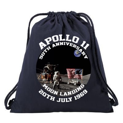 Apollo 11 Moon Landing July 20th 1969 Drawstring Bag