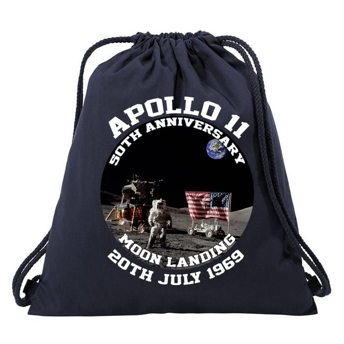Apollo 11 Moon Landing July 20th 1969 Drawstring Bag
