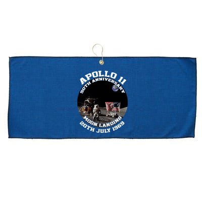 Apollo 11 Moon Landing July 20th 1969 Large Microfiber Waffle Golf Towel