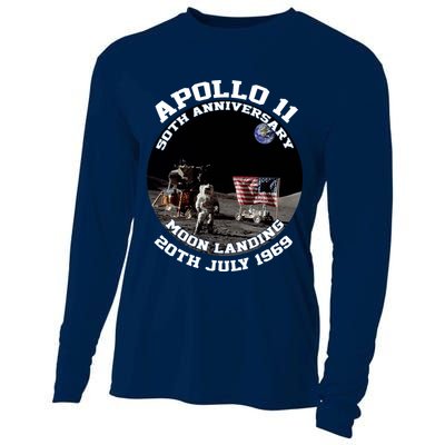 Apollo 11 Moon Landing July 20th 1969 Cooling Performance Long Sleeve Crew