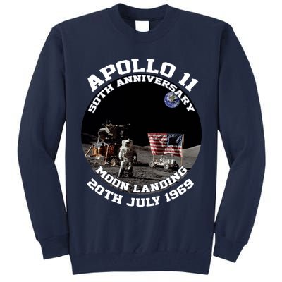Apollo 11 Moon Landing July 20th 1969 Tall Sweatshirt