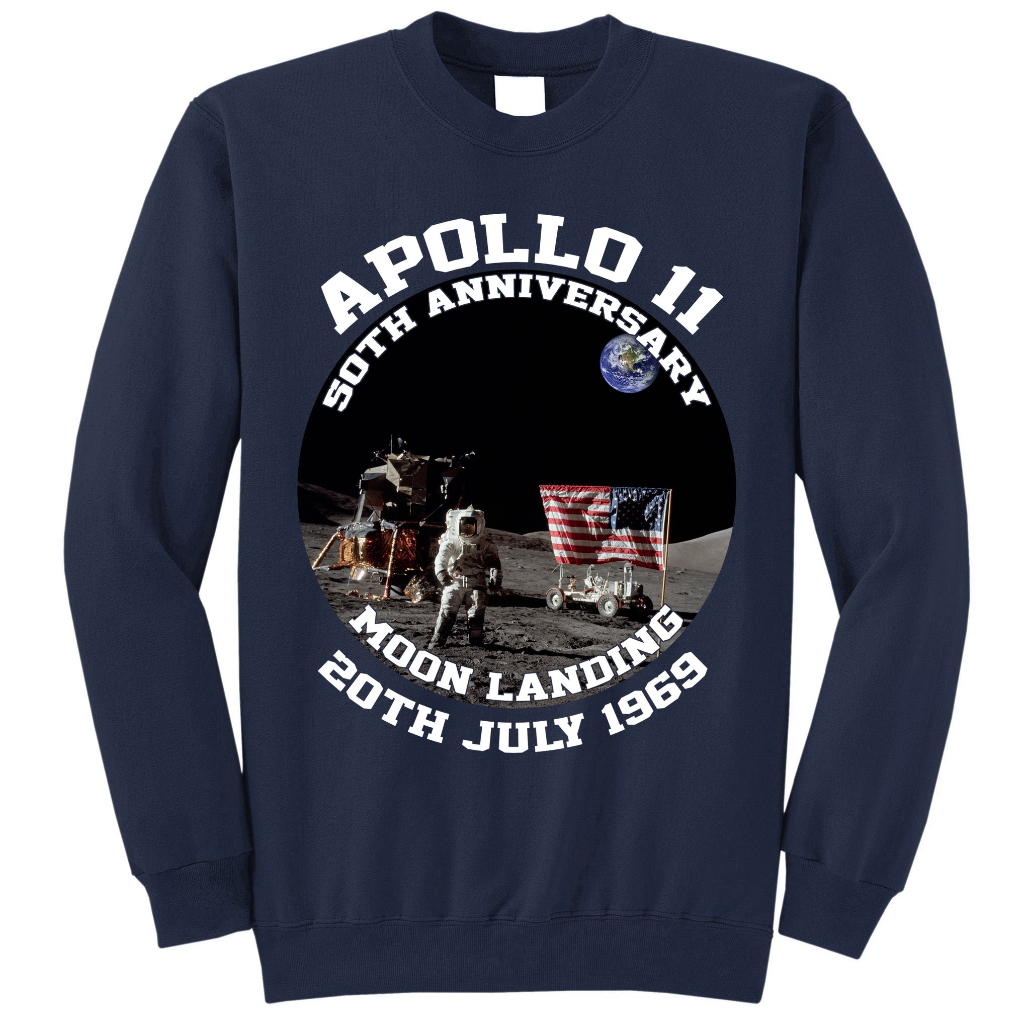 Apollo 11 Moon Landing July 20th 1969 Tall Sweatshirt