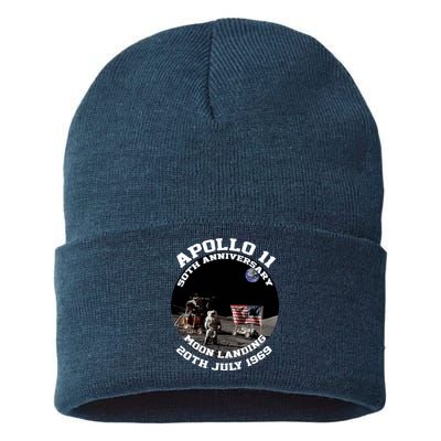 Apollo 11 Moon Landing July 20th 1969 Sustainable Knit Beanie