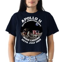 Apollo 11 Moon Landing July 20th 1969 Crop Top
