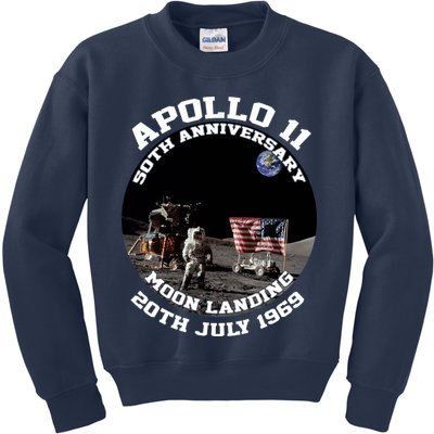 Apollo 11 Moon Landing July 20th 1969 Kids Sweatshirt