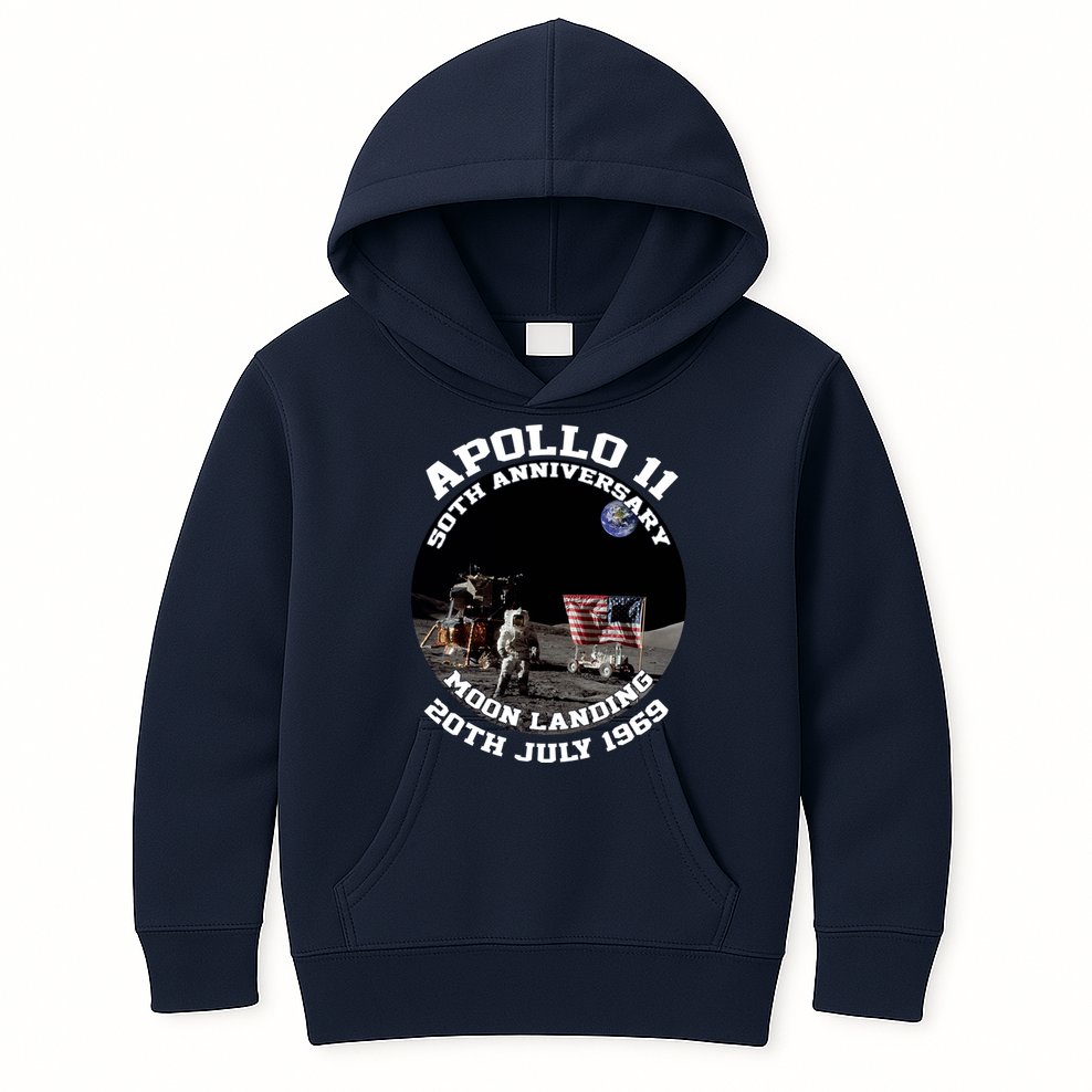 Apollo 11 Moon Landing July 20th 1969 Kids Hoodie