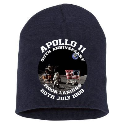 Apollo 11 Moon Landing July 20th 1969 Short Acrylic Beanie