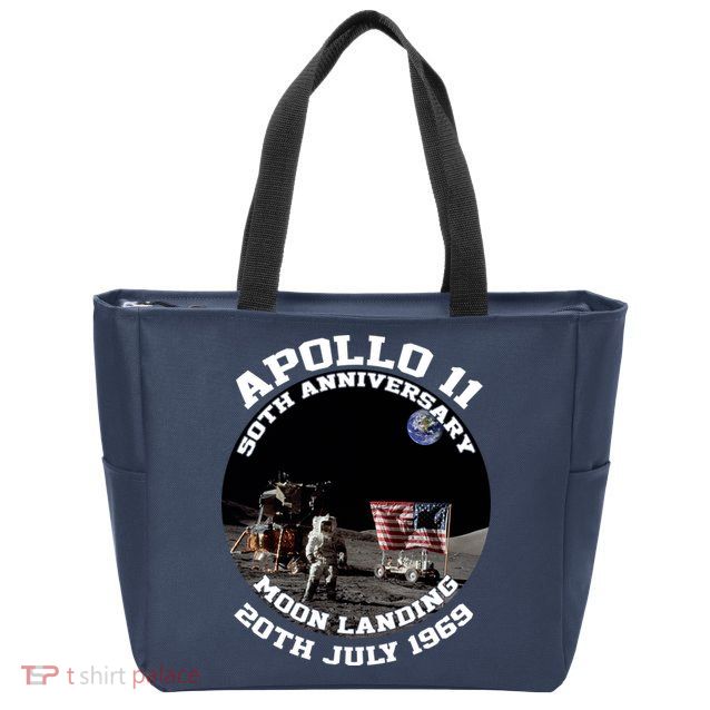 Apollo 11 Moon Landing July 20th 1969 Zip Tote Bag