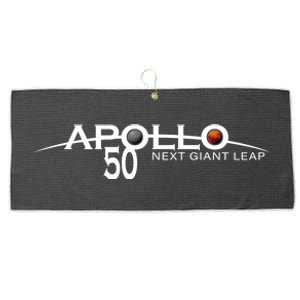 Apollo 11 Next Giant Leap 50th Anniversary  Large Microfiber Waffle Golf Towel