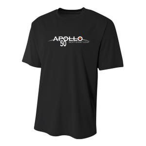 Apollo 11 Next Giant Leap 50th Anniversary  Youth Performance Sprint T-Shirt