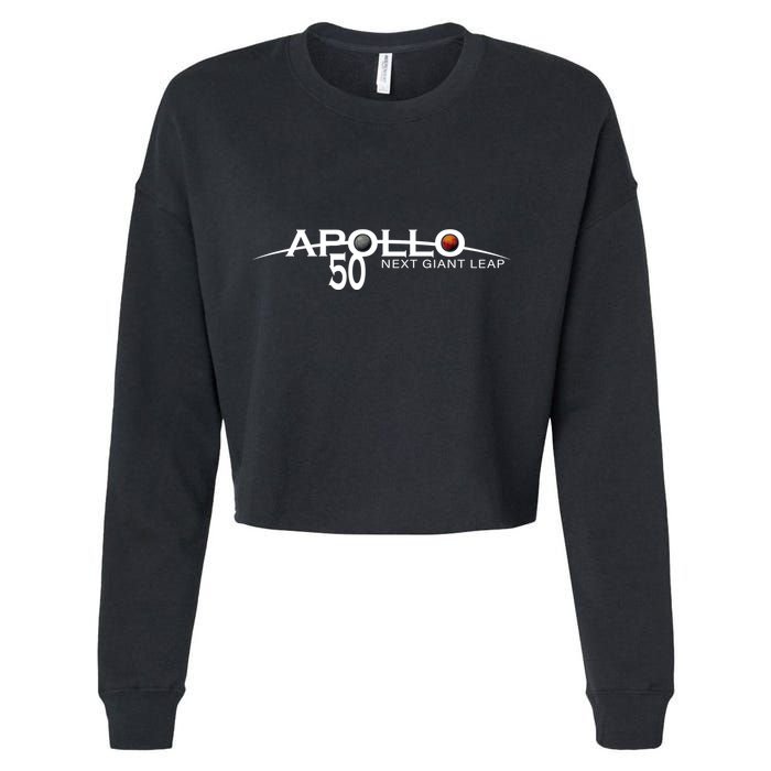 Apollo 11 Next Giant Leap 50th Anniversary  Cropped Pullover Crew