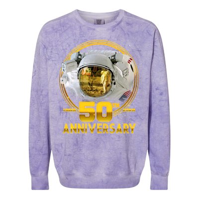 Apollo Landing 50th Golden Anniversary Colorblast Crewneck Sweatshirt