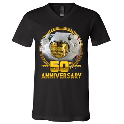 Apollo Landing 50th Golden Anniversary V-Neck T-Shirt