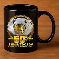 Apollo Landing 50th Golden Anniversary 11oz C Handle Ceramic Mug