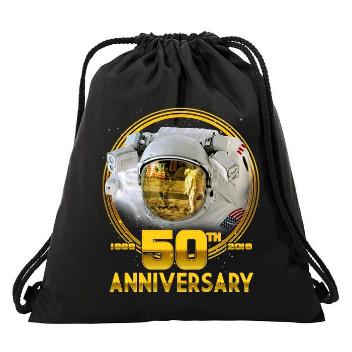 Apollo Landing 50th Golden Anniversary Drawstring Bag