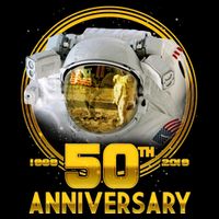 Apollo Landing 50th Golden Anniversary Drawstring Bag
