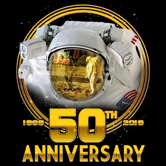 Apollo Landing 50th Golden Anniversary Drawstring Bag