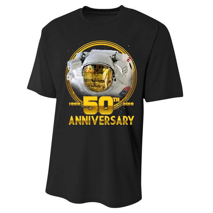 Apollo Landing 50th Golden Anniversary Performance Sprint T-Shirt