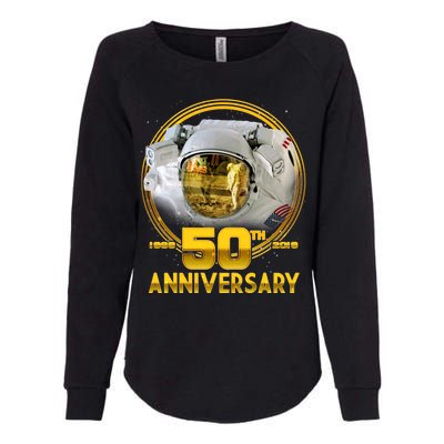 Apollo Landing 50th Golden Anniversary Womens California Wash Sweatshirt