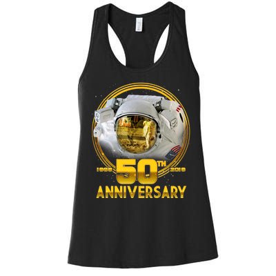 Apollo Landing 50th Golden Anniversary Women's Racerback Tank