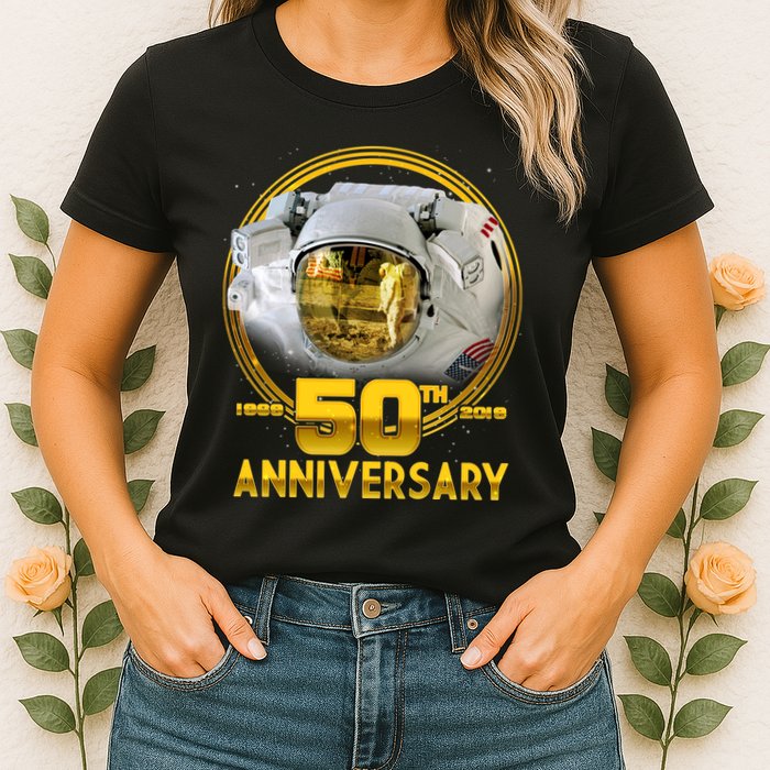 Apollo Landing 50th Golden Anniversary Womens T-Shirt