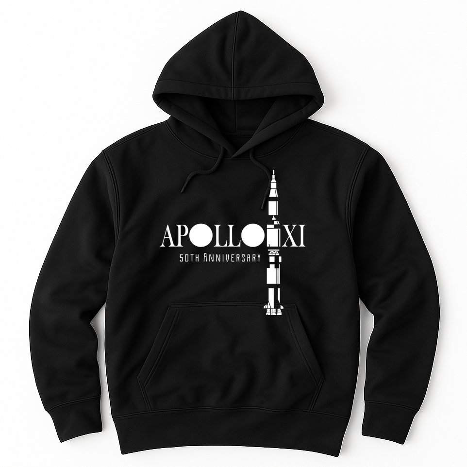 Apollo XI 50th Anniversary Moon Landing Hoodie