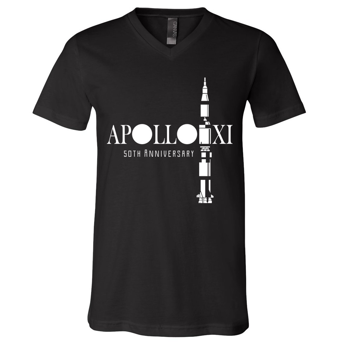 Apollo XI 50th Anniversary Moon Landing V-Neck T-Shirt