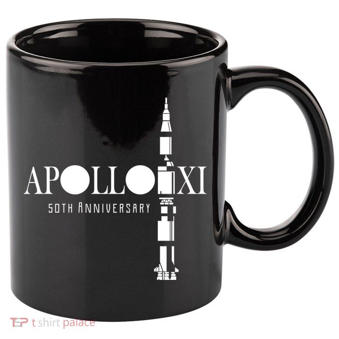 Apollo XI 50th Anniversary Moon Landing 11oz C Handle Ceramic Mug