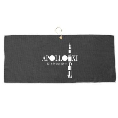 Apollo XI 50th Anniversary Moon Landing Large Microfiber Waffle Golf Towel