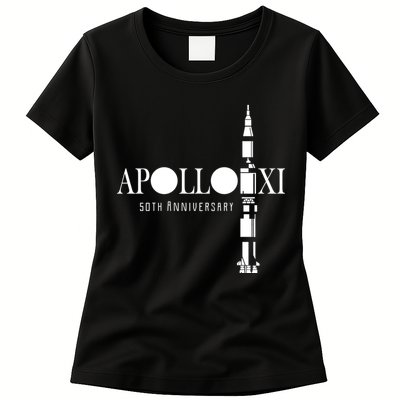 Apollo XI 50th Anniversary Moon Landing Womens T-Shirt