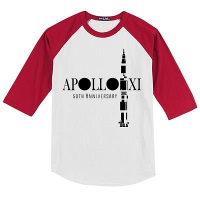 Apollo XI 50th Anniversary Moon Landing Kids Colorblock Raglan Jersey