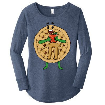 Apple Pie Pi Math Science Teacher 3 14 Funny Pi Day Lover Meaningful Gift Women's Perfect Tri Tunic Long Sleeve Shirt