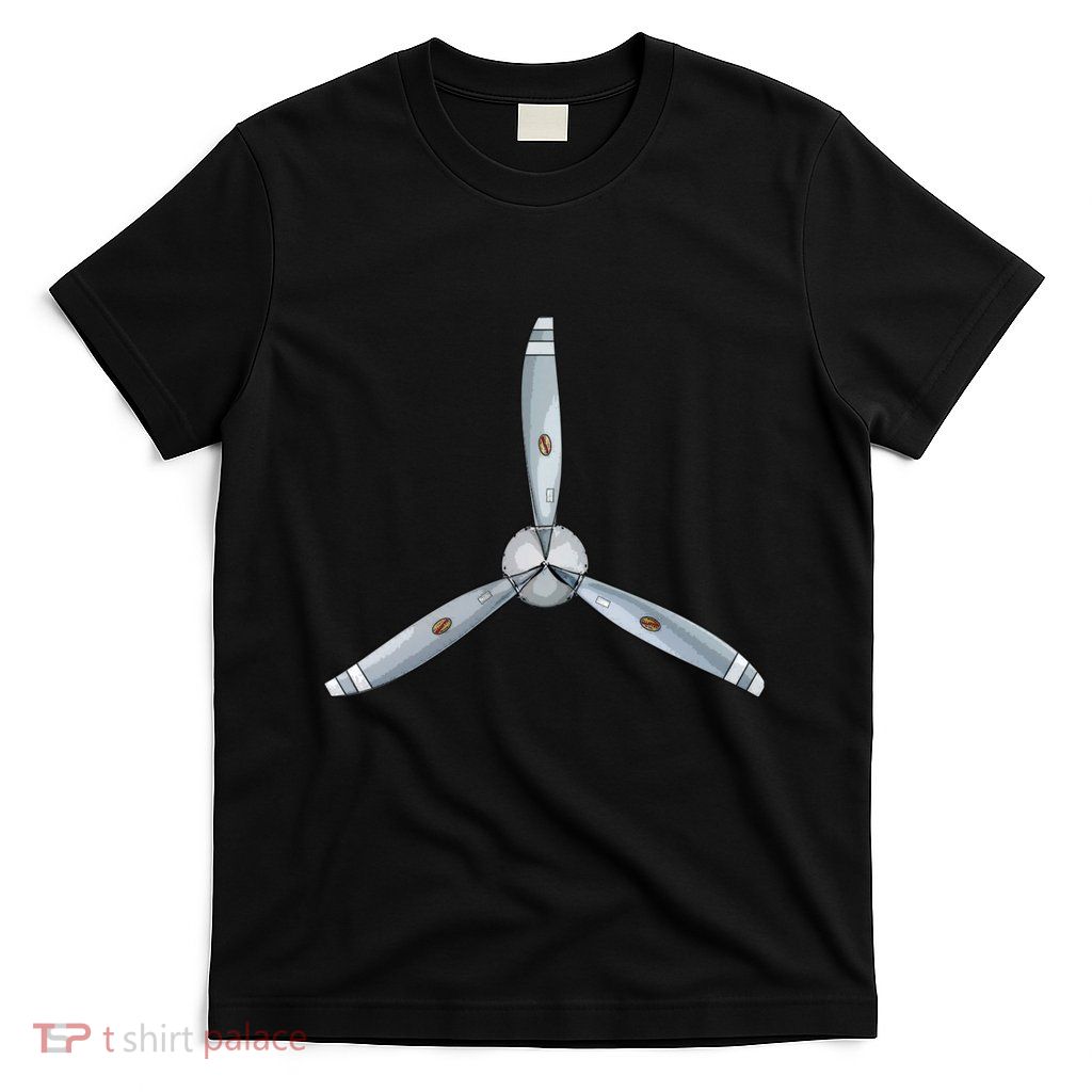 Aircraft Propeller Pilot Airplane Prop Aviation Design T-Shirt
