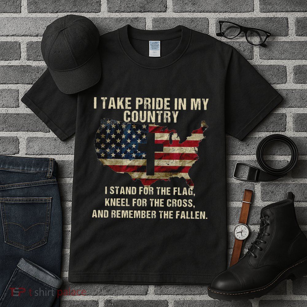 American Pride Patriotic American Flag Tall T-Shirt