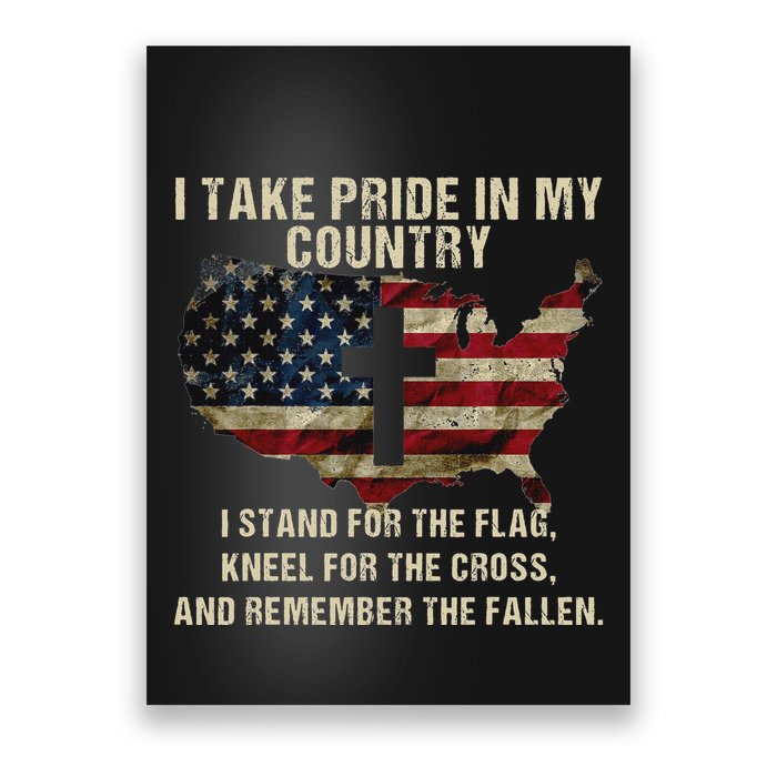 American Pride Patriotic American Flag Poster