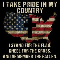 American Pride Patriotic American Flag Poster