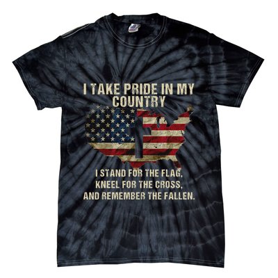 American Pride Patriotic American Flag Tie-Dye T-Shirt