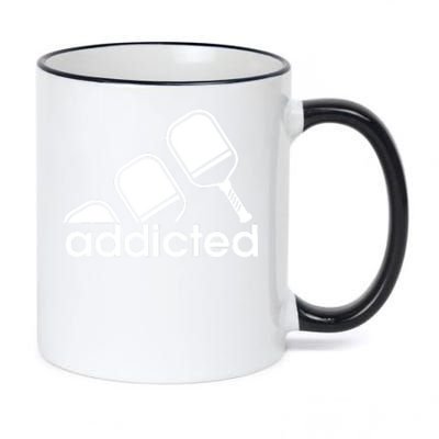 Addicted Pickleball Player 11oz Black Color Changing Mug