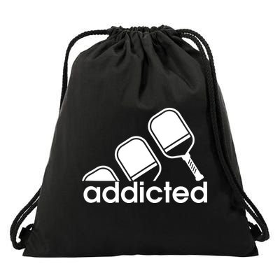 Addicted Pickleball Player Drawstring Bag
