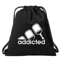 Addicted Pickleball Player Drawstring Bag