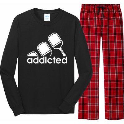 Addicted Pickleball Player Long Sleeve Pajama Set