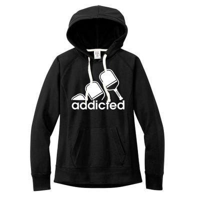 Addicted Pickleball Player Women's Fleece Hoodie