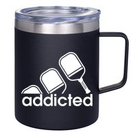 Addicted Pickleball Player 12oz Stainless Steel Coffee Mug