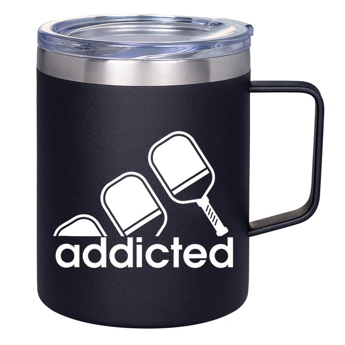 Addicted Pickleball Player 12oz Stainless Steel Coffee Mug