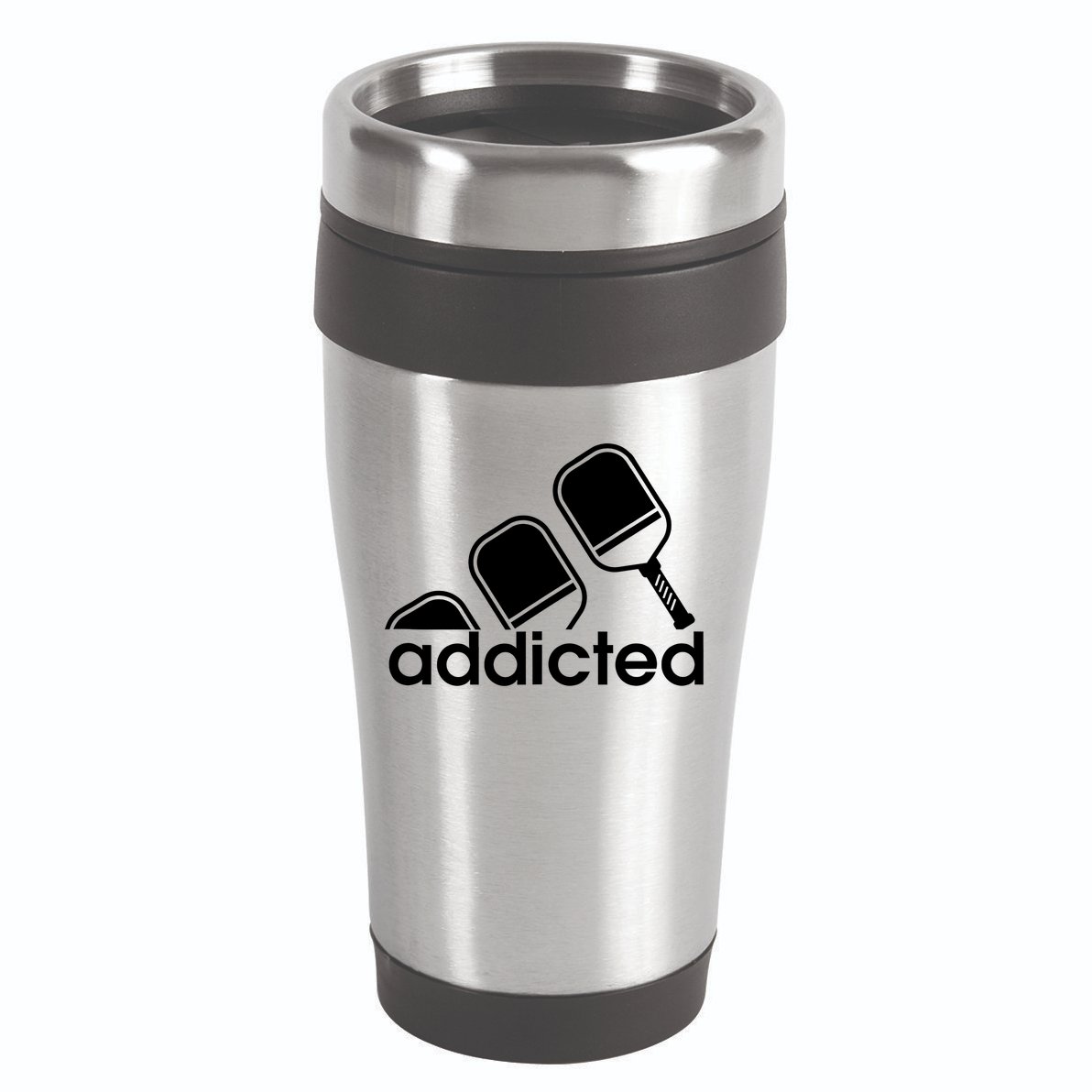 Addicted Pickleball Player 16oz Travel Tumbler