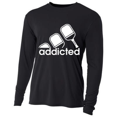 Addicted Pickleball Player Cooling Performance Long Sleeve Crew