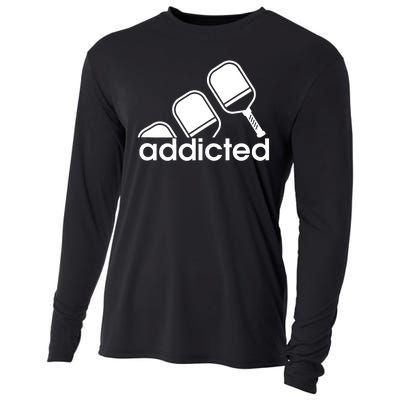 Addicted Pickleball Player Cooling Performance Long Sleeve Crew